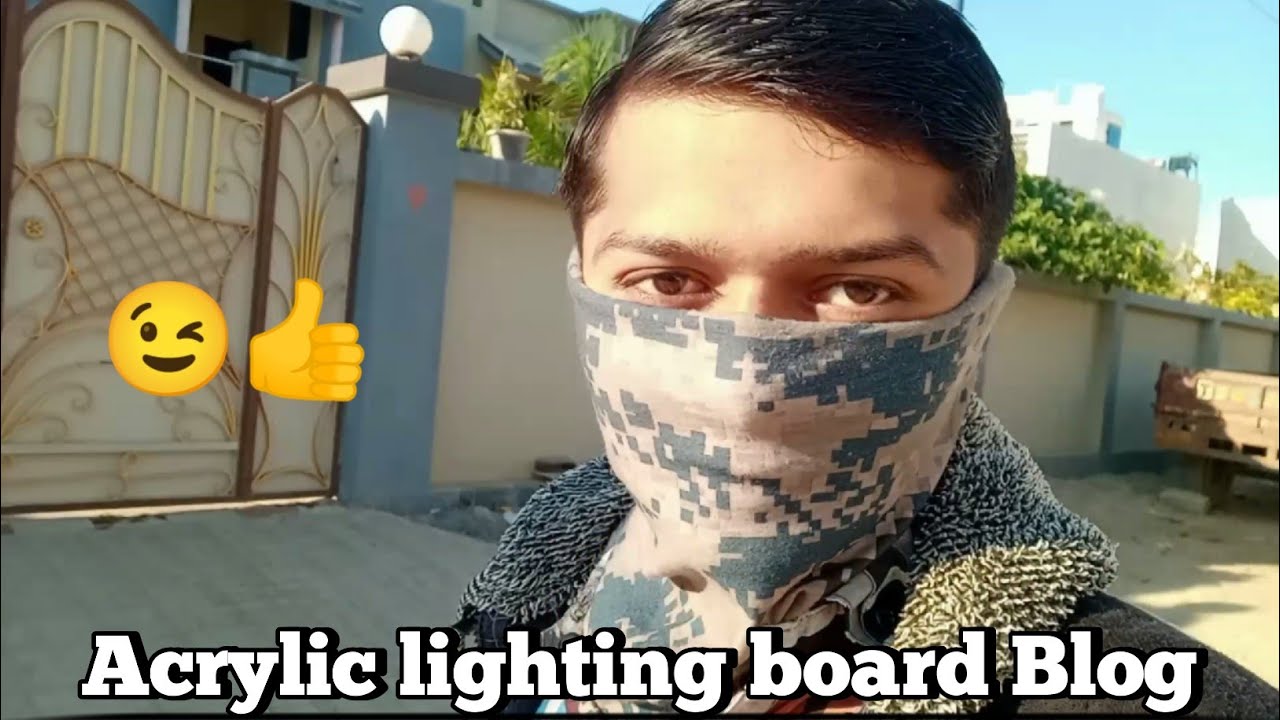 "Acrylic lighting board Blog" shivam Plastic art 