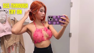 See-Through Try On Haul And Transparent Women Lingerie At The Mall Oops 