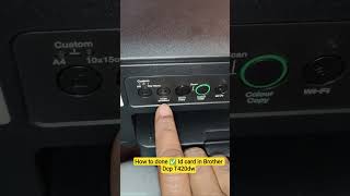 how to done id card copy in brother dcp t430dw