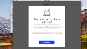 Create waves wallet with client app