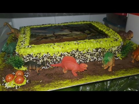 O BOLO DE DINOSSAURO DO PAPAI Por Beleza Na Cozinha