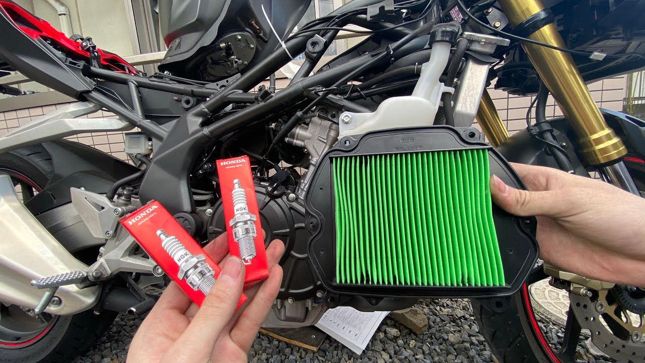 CBR250RR #8 プラグとエアクリ交換してみた