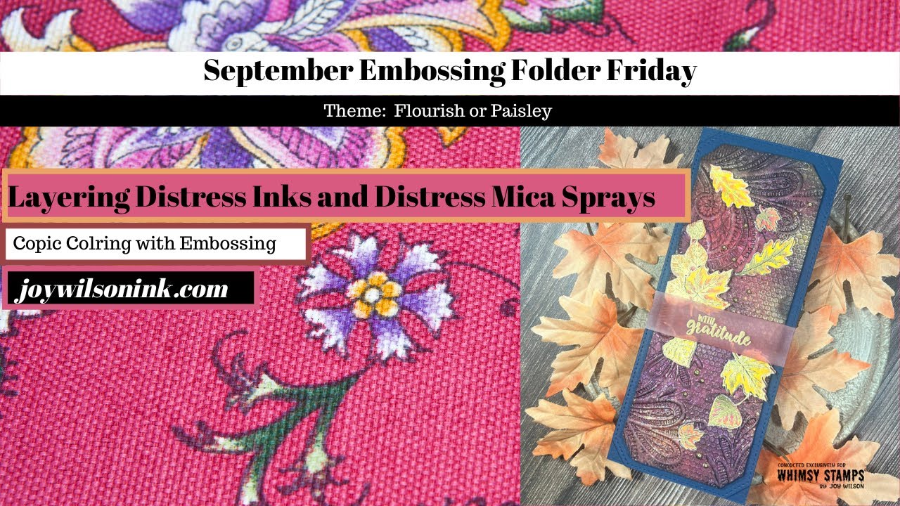 Embossing Folder Friday Paisley and Flourishes YouTube