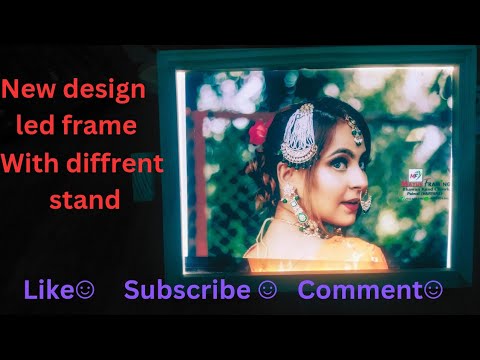 wooden led light frame# Mayur framing # photo frame# new led light ...