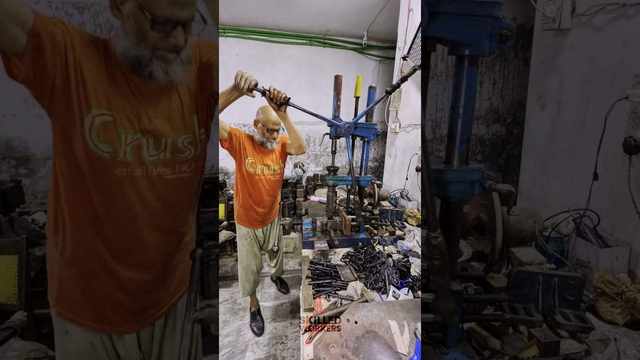 Crafting precision with manual plastic molding!