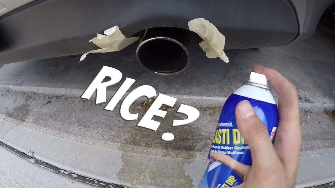 RICER PLASTI DIP EXHAUST TIPS !! G35 Coupe YouTube