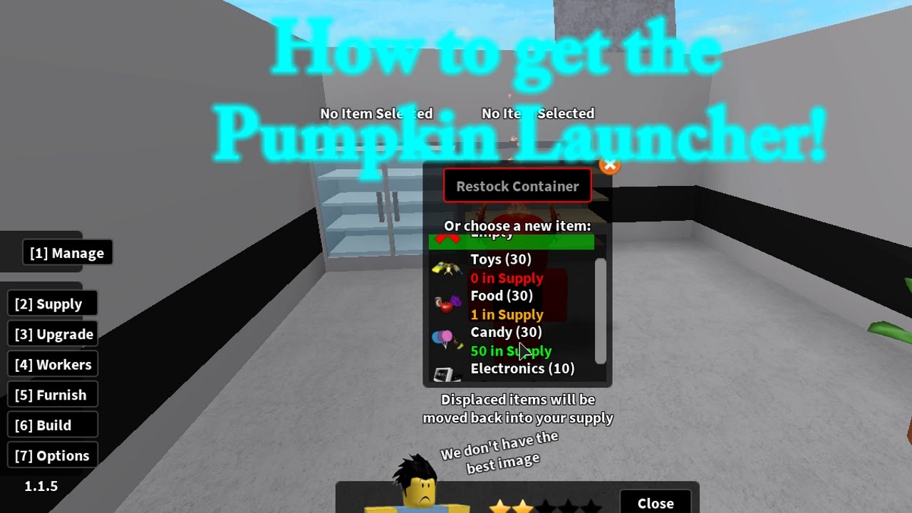 HOW TO GET THE PUMPKIN LAUNCHER Roblox Retail Tycoon YouTube 