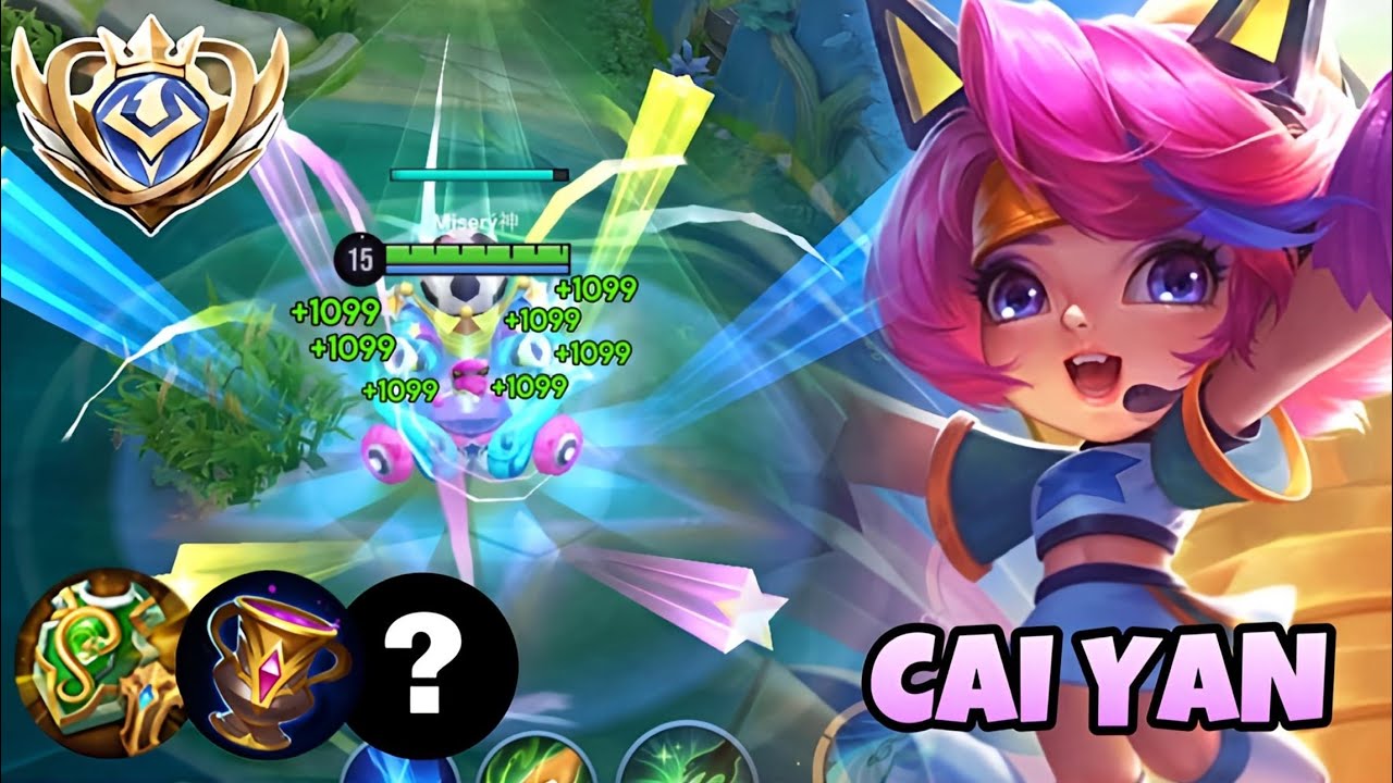 INSANE SUSTAIN CAI YAN BEST SUPPORT IN HIGHRANK | TIPS AND TRICKS | BUILD & ARCANA | HONOR OF KINGS