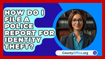 How Do I File A Police Report For Identity Theft? - CountyOffice.org
