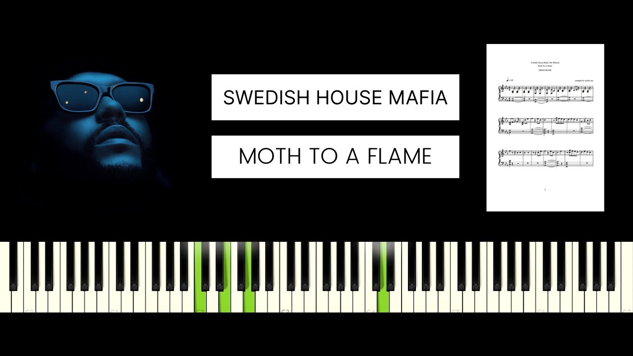 Swedish House Mafia and The Weeknd - Moth To A Flame (BEST PIANO TUTORIAL & COVER)