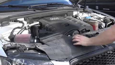 Installing an aftermarked cold air intake on Audi A4 B8