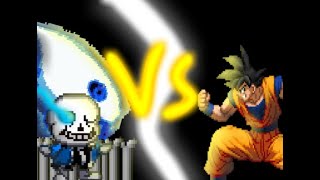 sans (Undertale) vs goku (dragon ball z)  ep1