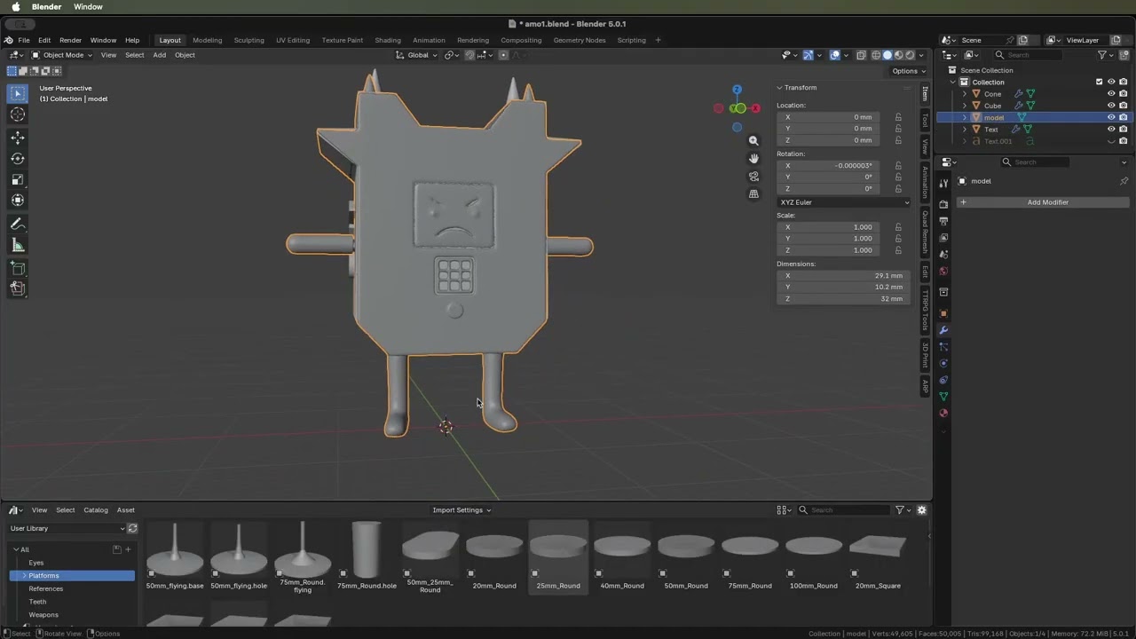 AMO Construct DND Miniature