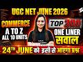 UGC NET Commerce Classes 2026 | All 10 Units One Liner Questions | Commerce By Niharika Mam