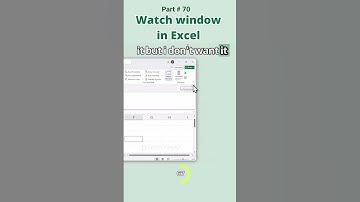 Watch window in Excel part 70 #spreadsheetmagic #excel #datascience
