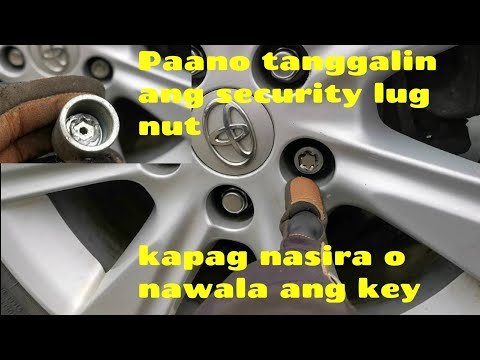 Video: Paano ko aalisin ang lug nut lock nang walang susi?