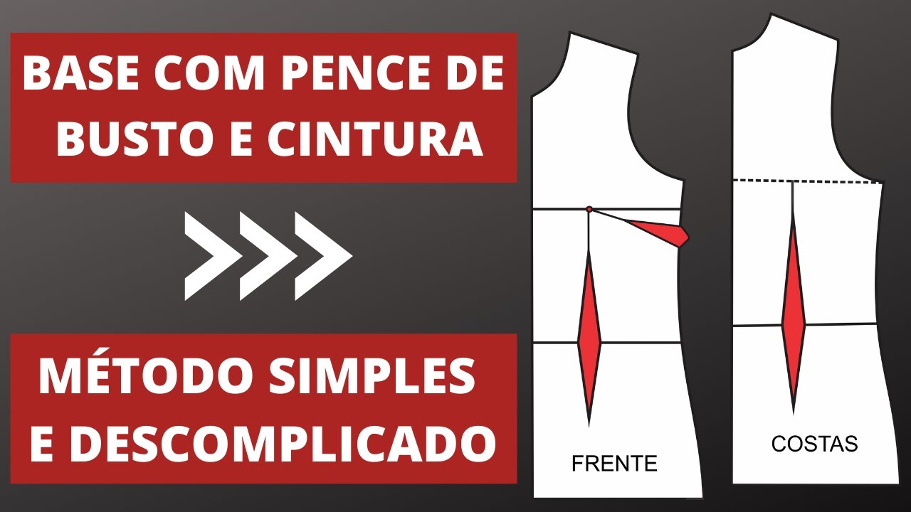Molde de blusa com pences - Passo a passo bem detalhado | Gisele Maués