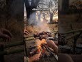 POV: You're a Tribal Hunter Grilling Fresh Kill in African Savanna Bush #survivalskills #shorts