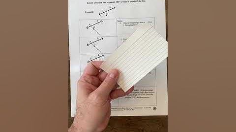 Rotating a line 180 degrees