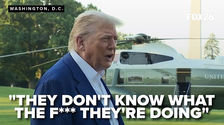 President Trump angry about Israel and Iran dropping more bombs drops the f-bomb