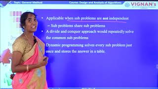 LECTURE 26 DYNAMIC PROGRAMMING GENERAL METHOD