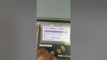Kaeser air compressor /airend discharge temperature error reset/ how to reset air compressor error