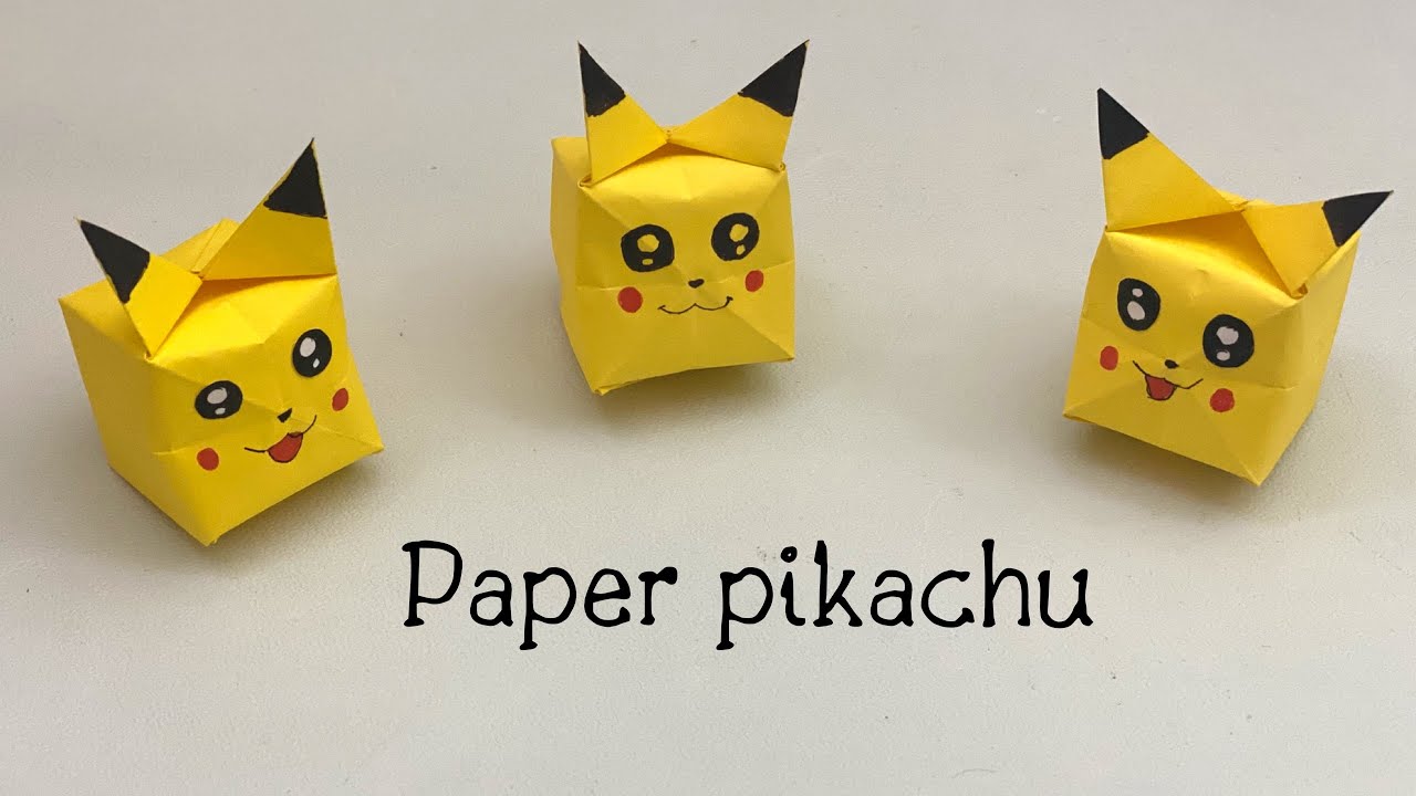 Origami PIKACHU Paper Pikachu Easy Paper Crafts Simple Crafts For