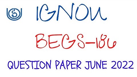 #ignou । BEGS-186 BUSINESS COMMUNICATION । QUESTION PAPER । JUNE 2022 । @sankhya67