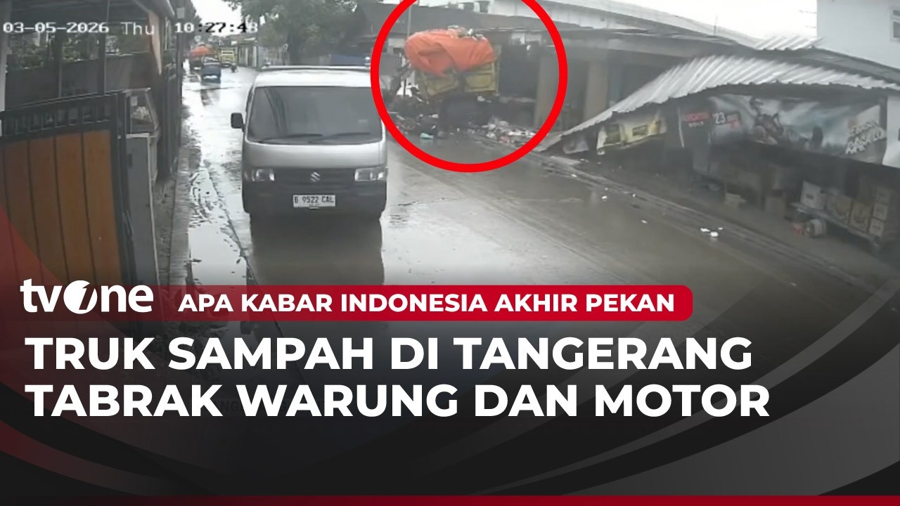 Detik-detik Truk Sampah Tabrak Warung | AKAP tvOne