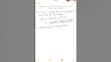 Show that function f(z)=e^y.cosx +ie^y.sinx is nowhere differentiable using Cauchy-Riemann equation