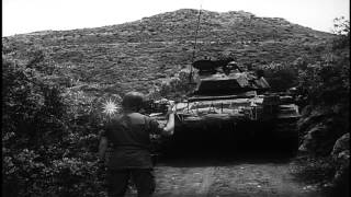 French forces in Algeria advance along a mountain road, and repair it to support ...HD Stock Footage