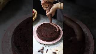Imagine Biting This 🍒 Dark Chocolate Cake #Shorts