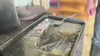 Box elder, maple syrup, making