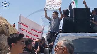 عدسة المرصد السوري: تحت شعار "جمعة حق العودة" أهالي  جبل عقيل في منطقة  الباب
