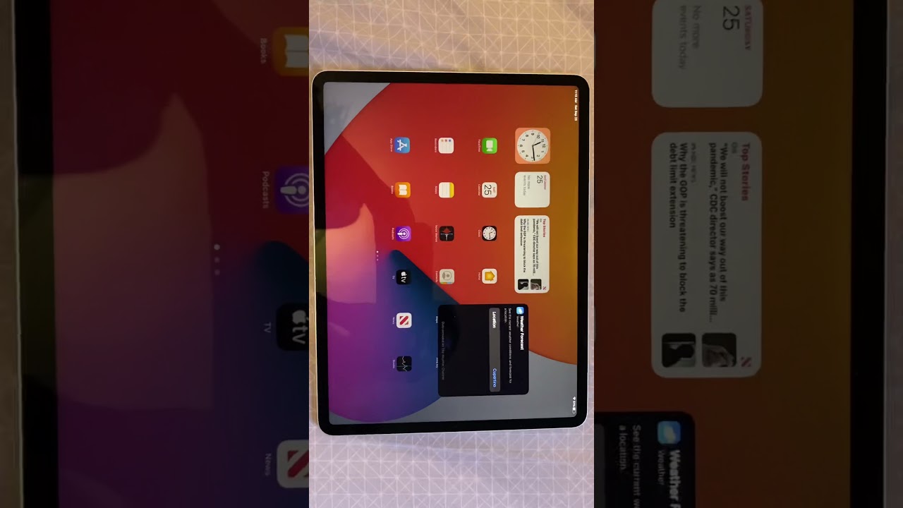 How to change / edit Cupertino weather on your iPad / pro