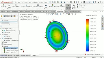 Glass Test by SolidWorks Simulation