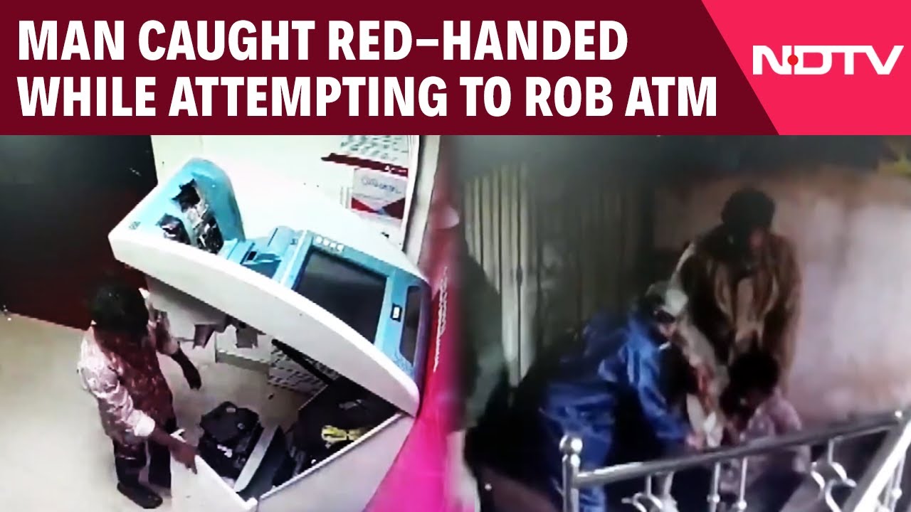 Man Caught Red-handed While Attempting To Rob ATM In Karnataka - YouTube