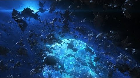 Epic Space Scene with Asteroids and Planet | Motion Graphics - Videohive template