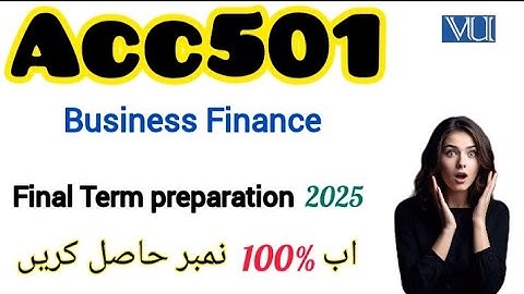 ACC501 Final Term Paper 2025||Acc501 Current Paper 2025 #acc501 #finalterm2025