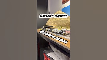 Never before seen Norfolk & Southern manifest hits the n scale layout #railroad #railway #trains