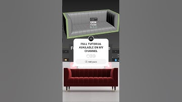 Sofa in 3ds max 3d Modelling tips and tricks
