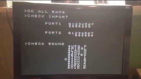 Space Invaders Deluxe test ROM