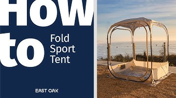 How to Fold Sport Tent | East Oak Clear Pop-Up Pods