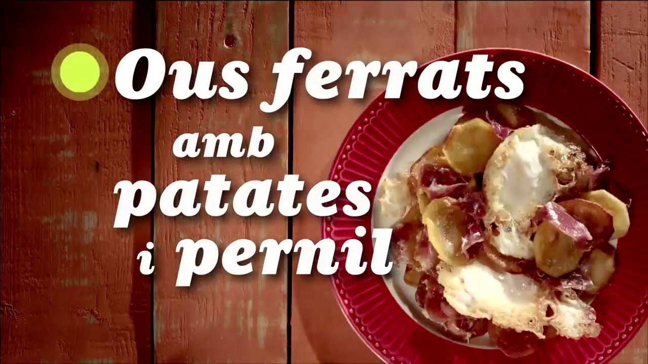 Ous ferrats amb patates i pernil