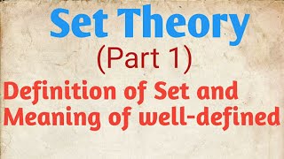 Definition of Set and meaning of well defined| NCERT 11th  |NDA|JEE|Army exams|