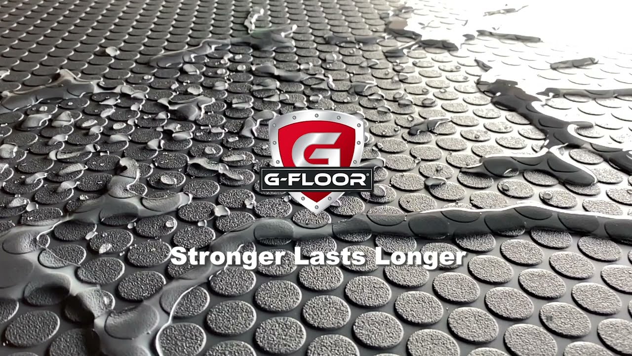 G-Floor 5' x 10' Small Coin Vinyl Garage Flooring Cover - Slate Grey