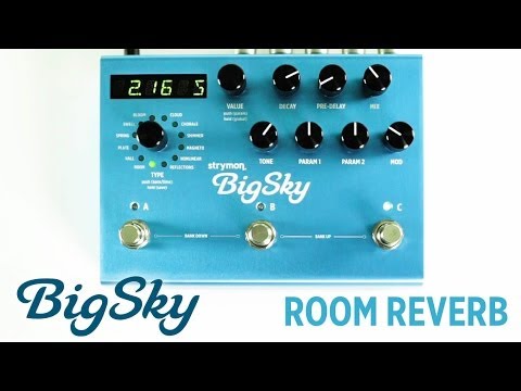 Strymon BigSky - Room Reverb machine audio demo
