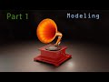 Как сделать граммофон в Blender Часть 1