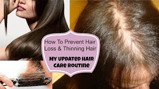 As requested, here is my new hair care routine to prevent loss and
thinning hair. i've seen good results already have been able cute down
hair...