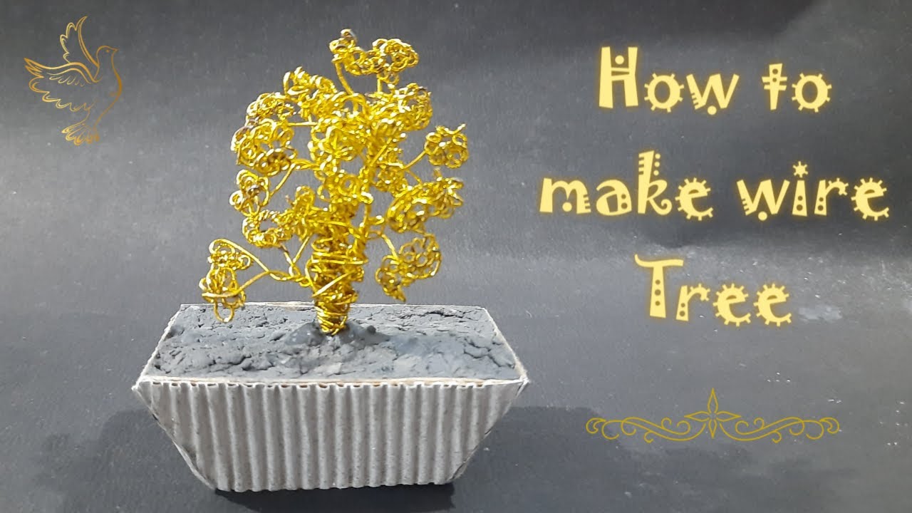 How to make Aluminum wire Tree Aluminum wire art and craft ideas